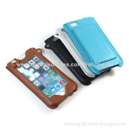 Leather case iPhone5S, with kickstand, various colors are available